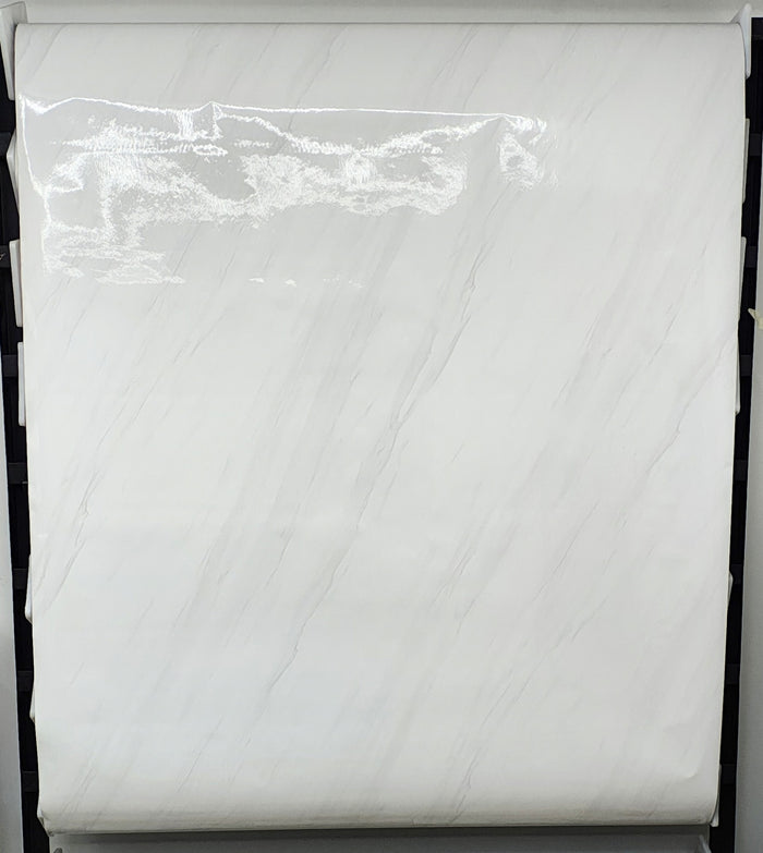 TEXTURA TIPO MARMOL BLANCA BRILLANTE SUAVE 120cm DEKOADHESIVO