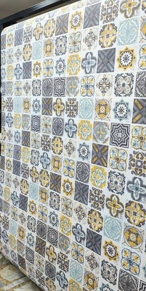 PAPEL TAPIZ TEXTURA MODERNA AZULEJOS DE 120cm DEKOADHESIVO